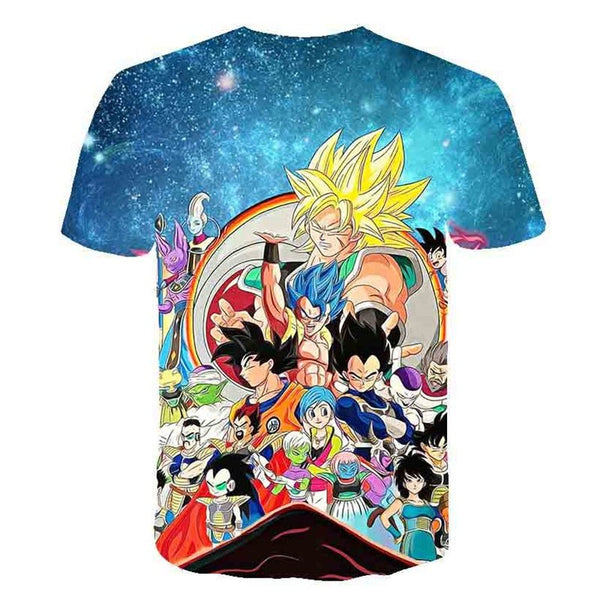 Dragon Ball Z Men's Summer T-shirts 3D Printing Super Saiyan Kid Black Zamasu Vegeta Jiren Dragonball T Shirt Tops Tees - Vimost Shop