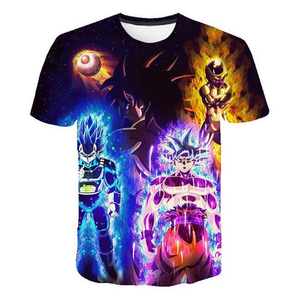 Dragon Ball Z Men's Summer T-shirts 3D Printing Super Saiyan Kid Black Zamasu Vegeta Jiren Dragonball T Shirt Tops Tees - Vimost Shop