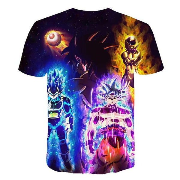 Dragon Ball Z Men's Summer T-shirts 3D Printing Super Saiyan Kid Black Zamasu Vegeta Jiren Dragonball T Shirt Tops Tees - Vimost Shop