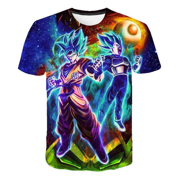 Dragon Ball Z Men's Summer T-shirts 3D Printing Super Saiyan Kid Black Zamasu Vegeta Jiren Dragonball T Shirt Tops Tees - Vimost Shop