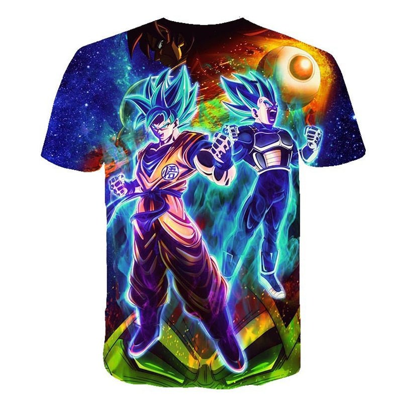 Dragon Ball Z Men's Summer T-shirts 3D Printing Super Saiyan Kid Black Zamasu Vegeta Jiren Dragonball T Shirt Tops Tees - Vimost Shop