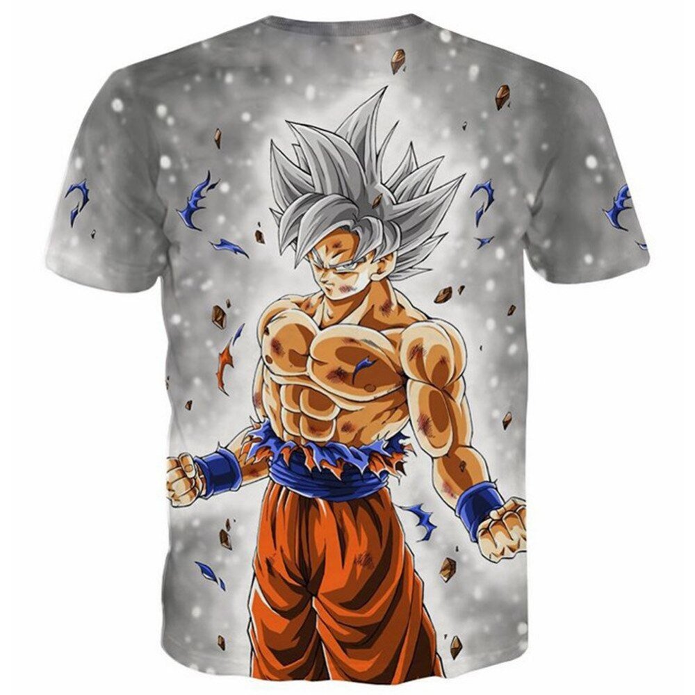 Dragon Ball Z Super Saiyan Goku Vegeta Printed Short Sleeve T-shirt Costume Summer Fashion Daily Casual Tee Shirts Plus Size - Vimost Shop