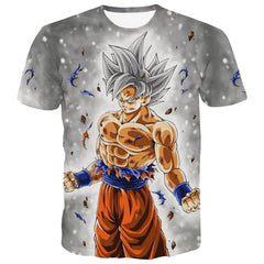 Dragon Ball Z Super Saiyan Goku Vegeta Printed Short Sleeve T-shirt Costume Summer Fashion Daily Casual Tee Shirts Plus Size - Vimost Shop