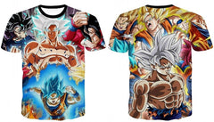 Dragon Ball Z T Shirts Mens Summer 3D Print Super Saiyan Goku Black Zamasu Vegeta Dragonball Casual Tee Shirt tops Tee - Vimost Shop