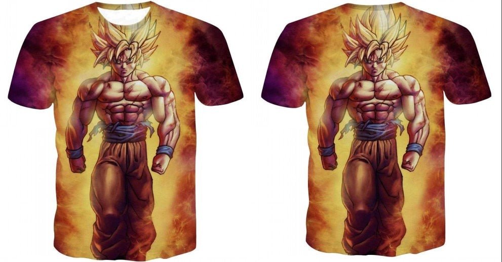 Dragon Ball Z T Shirts Mens Summer 3D Print Super Saiyan Goku Black Zamasu Vegeta Dragonball Casual Tee Shirt tops Tee - Vimost Shop