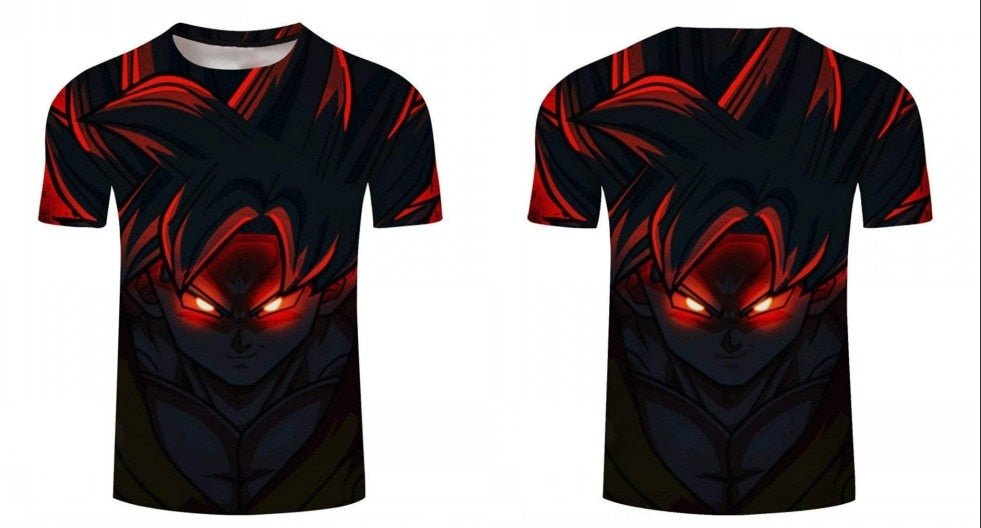 Dragon Ball Z T-shirts Men's Summer 3D Print Super Saiyan Son Goku Black Vegeta Battle Dragonball Casual T Shirt Tops Tee - Vimost Shop