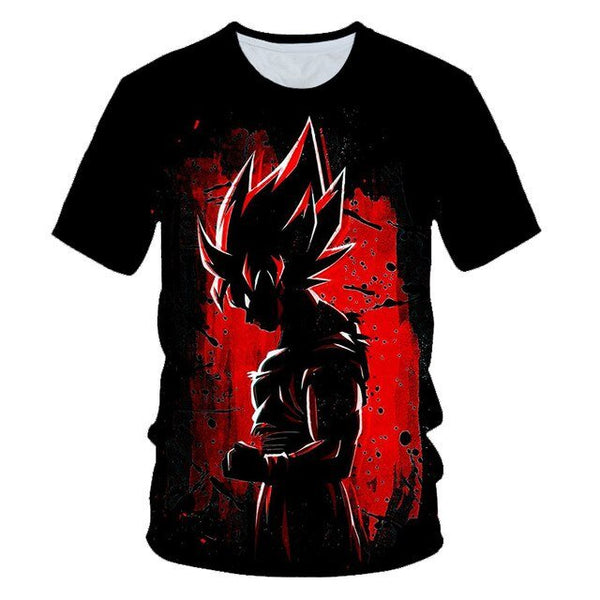 Dragon Ball Z Ultra Instinct God Son Goku Super Saiyan Men Tshirt 3D Printed Summer O-Neck Daily Casual Funny T shirt Plus Size - Vimost Shop