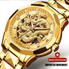 Dragon Skeleton Automatic Mechanical Watches For Men Wrist Watch Stainless Steel Strap Gold Clock 30m Waterproof Mens watch - Vimost Shop