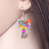 Drop Cat Acrylic Earrings Big Long Dangle Earring Fashion Jewelry For Women Girl New Style Cute Animal Accessories - Vimost Shop