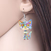 Drop Cat Acrylic Earrings Big Long Dangle Earring Fashion Jewelry For Women Girl New Style Cute Animal Accessories - Vimost Shop