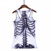 Drop Shipping Spring New Hot Women Tanks & Camis White Ribs Skull Bones Tops Adventure Time Camisole HOT SALE - Vimost Shop
