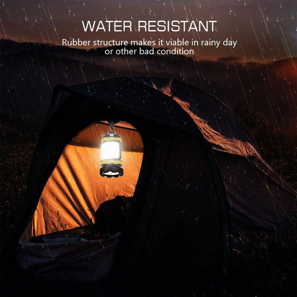 Dropshipping Portable LED Camping Lantern Work Light Outdoor Tent Light Handheld Flashlight USB Rechargeable Port Spotlight - Vimost Shop