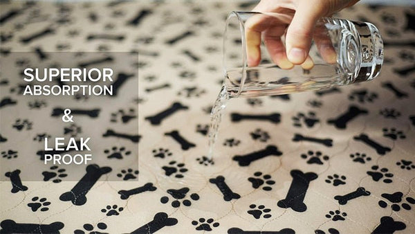 Dropshipping USA Stock Reusable Dog Bed Mats Dog Urine Pad Puppy Pee Fast Absorbing Pad Rug for Pet Training In Car Home Bed - Vimost Shop
