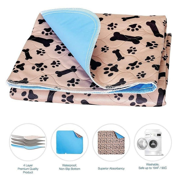 Dropshipping USA Stock Reusable Dog Bed Mats Dog Urine Pad Puppy Pee Fast Absorbing Pad Rug for Pet Training In Car Home Bed - Vimost Shop