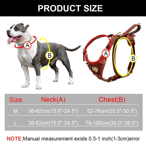 Durable Dog Harness Personalized Dogs Harness Vest For Medium Large Dogs Training Show Party With Anti-lost Tag Nameplate Handle - Vimost Shop