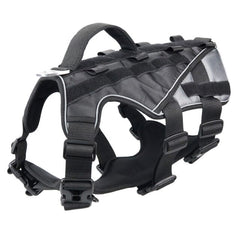 Durable Dog Harness Tactical Military Dog Vest No Pull Pet Training Harnesses Vest for Medium Large Dogs M L XL - Vimost Shop