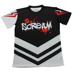 Scream Black and White Gaming Jersey
