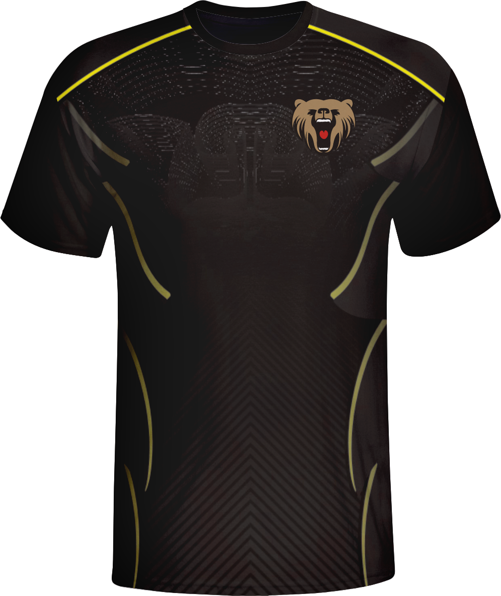 Vimost Black Design Sublimated Gamer Jersey Black Esports shirts | Vimost Shop.