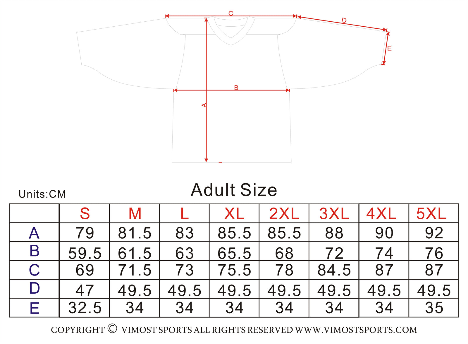 Sublimated CA Team Design Hockey Jersey Blue and White | Vimost Shop.