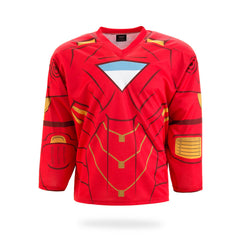 Iron Man Design Red Ice Hockey Jersey