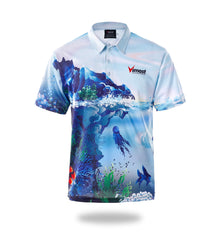 Sublimated Mens Short Sleeve Design Fishing Shirts