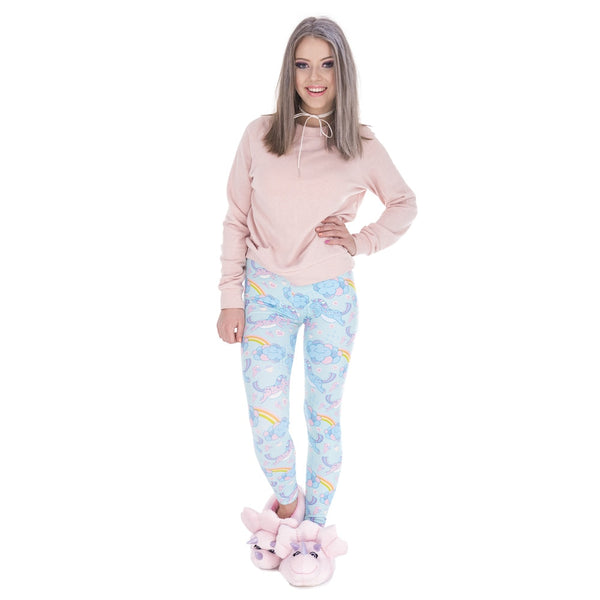 Woman Legins Unicorn Clouds Printing Legging Fashion Women High Waist Leggings | Vimost Shop.