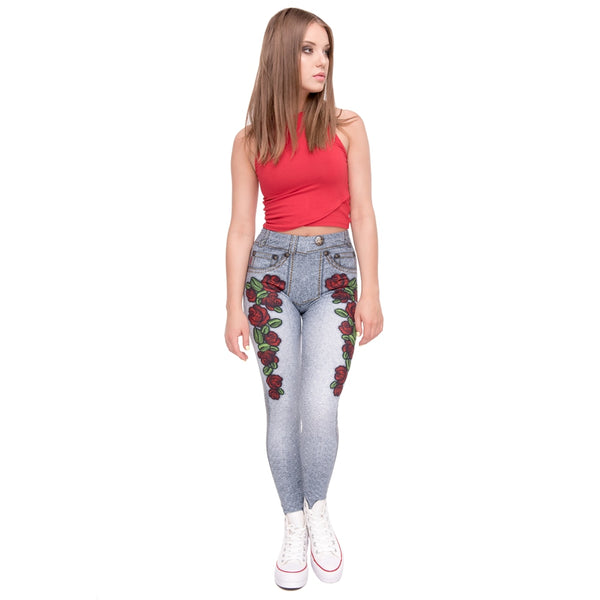 Leggins mujer Imitation jeans 3D Printing legging fitness feminina leggins Woman Pants workout leggings | Vimost Shop.