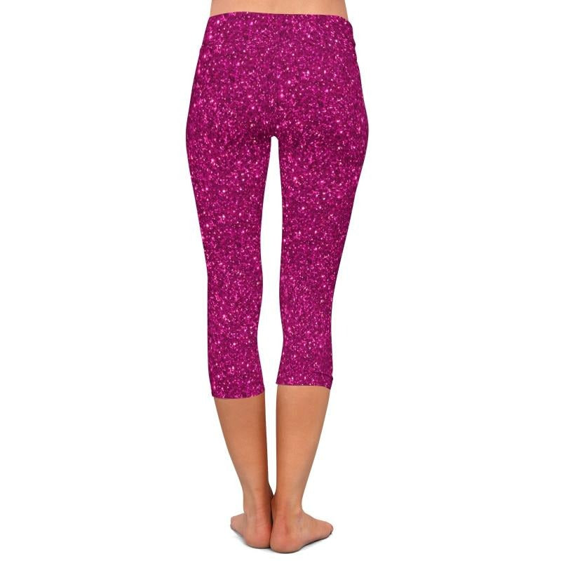 Summer Fashion Color Women 3d Galaxy Digital Print High Waist Capri Leggings Elastic Trouser Casual Leggings | Vimost Shop.