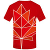 Maple Leaf T shirt Men Fireworks Tshirts Casual Canada Anime Clothes Black T-shirts 3d Psychedelic Shirt Print | Vimost Shop.