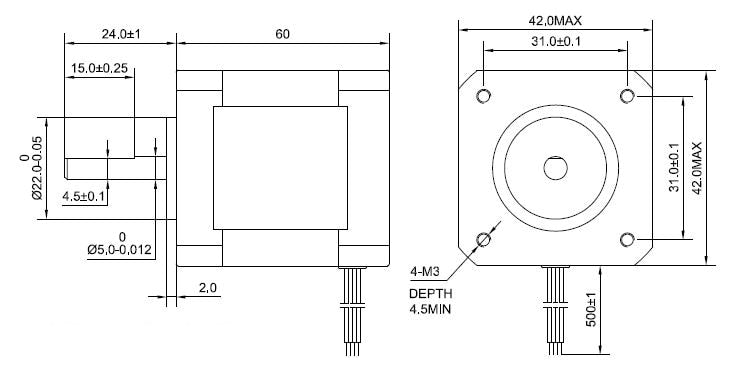 Nema 17 Stepper Motor 65Ncm(92oz.in) 60mm 2.1A 4-lead Nema17 Motor 42BYGH Stepper for 3D Printer CNC XYZ Motor | Vimost Shop.