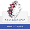 3.33Ct Marquise Shape Natural Rhodolite Garnet Ring 925 Sterling Silver Gemstone Rings for Women Fine Jewelry | Vimost Shop.