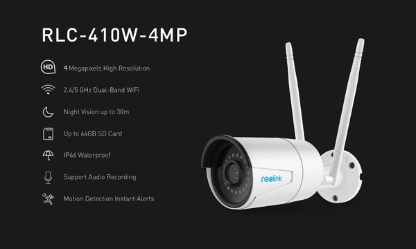 4MP wireless ip camera wifi 2.4G/5Ghz Onvif infrared night vision waterproof outdoor indoor home  surveillance RLC-410W | Vimost Shop.
