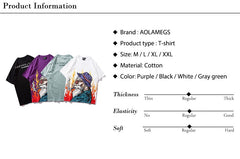 Men Japanese Printed Men's Tee Shirts O-neck T Shirt | Vimost Shop.