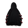 Men Fake 2 Pieces Ribbons High Street Pullover Sweatshirt Fashion Hip Hop Streetwear Hoodie | Vimost Shop.