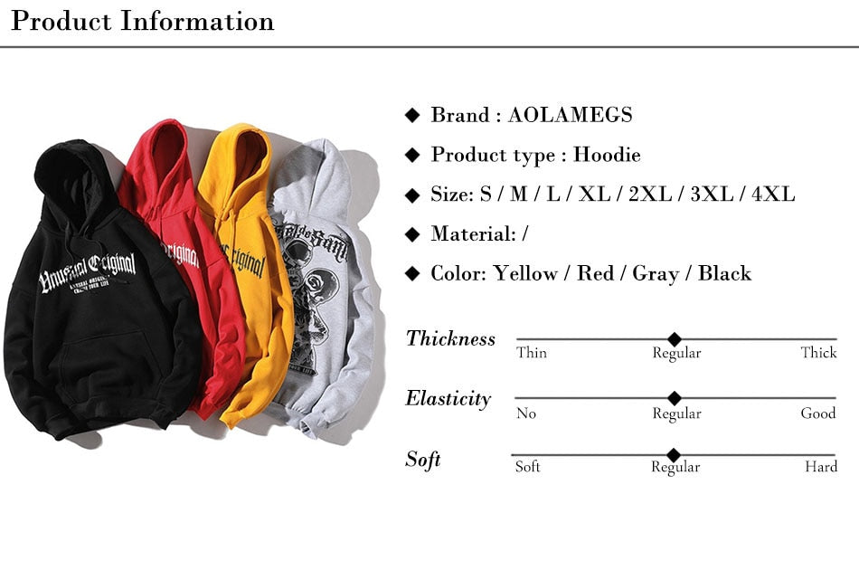 Men Letter Printed Hooded Pullover Sweatshirt Men High Street Fashion Hip Hop Hoodie Streetwear Clothing | Vimost Shop.