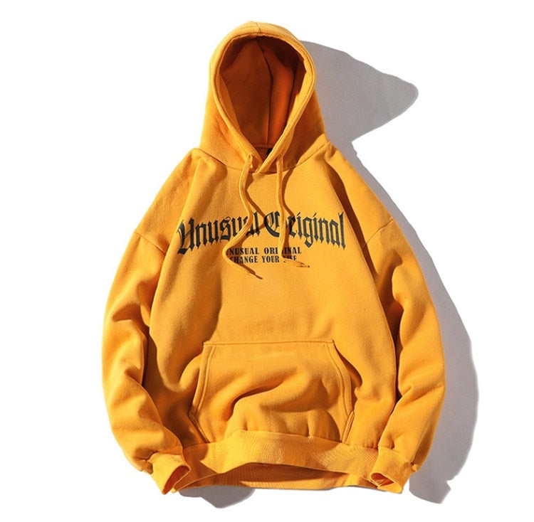 Men Letter Printed Hooded Pullover Sweatshirt Men High Street Fashion Hip Hop Hoodie Streetwear Clothing | Vimost Shop.