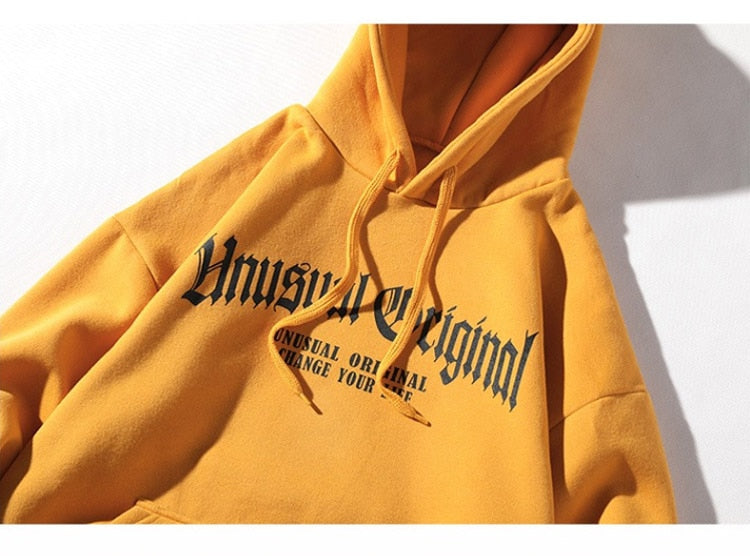 Men Letter Printed Hooded Pullover Sweatshirt Men High Street Fashion Hip Hop Hoodie Streetwear Clothing | Vimost Shop.