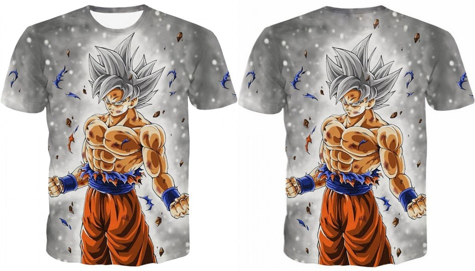 Dragon Ball Z Ultra Instinct God Son Goku Super Saiyan Men Tshirt 3D Printed Summer O-Neck Daily Casual Funny T shirt Plus Size - Vimost Shop