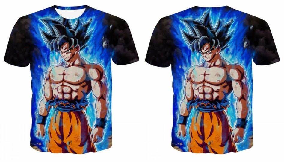 Dragon Ball Z Ultra Instinct God Son Goku Super Saiyan Men Tshirt 3D Printed Summer O-Neck Daily Casual Funny T shirt Plus Size - Vimost Shop