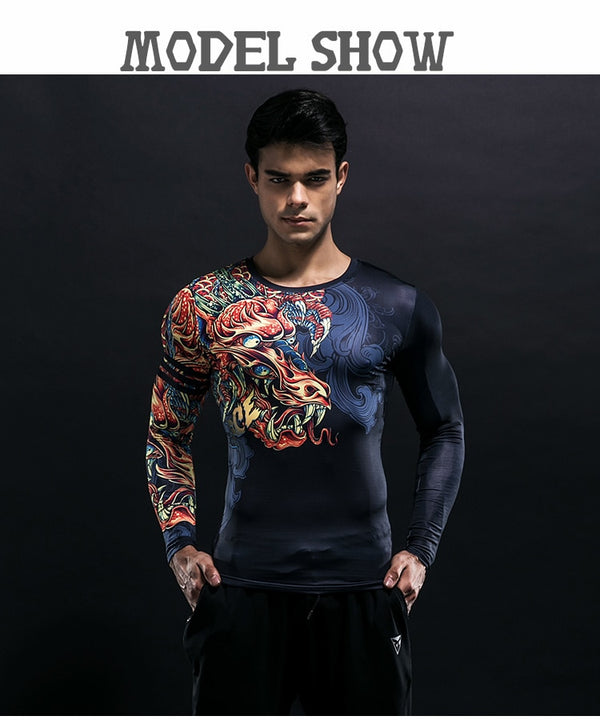 Funny T Shirts Chinese Style Dragon 3d T Shirt Fashion Hip Hop Party Brand Clothing Men Plus Fitness Clothing | Vimost Shop.