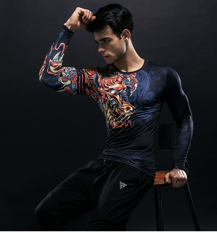 Funny T Shirts Chinese Style Dragon 3d T Shirt Fashion Hip Hop Party Brand Clothing Men Plus Fitness Clothing | Vimost Shop.