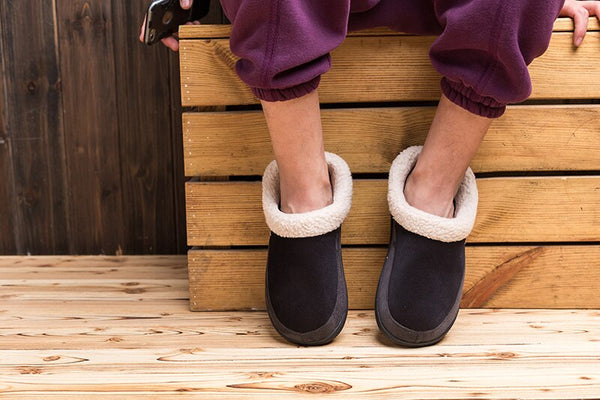 Warm Cotton Slippers Men Shoes Bathroom Indoor Man Winter Fur Shoes High Quality Plush House Flat Footwear Plus Size 48 49 50 | Vimost Shop.