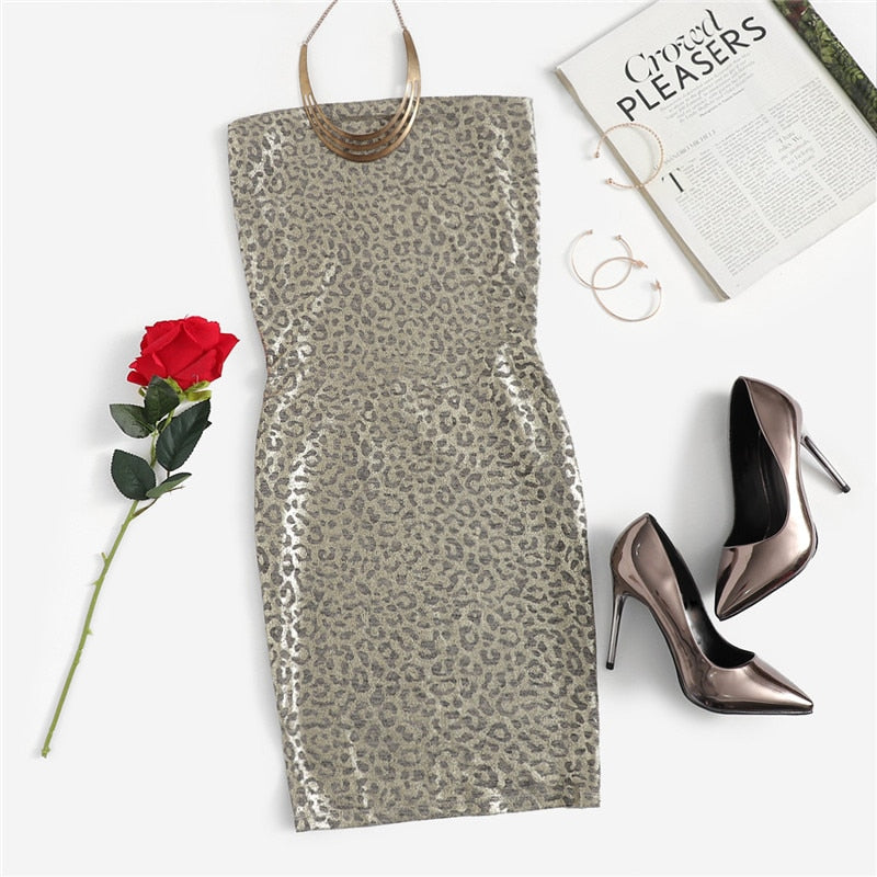 Going Out Sexy Grey Cowl Neck High Slit Metallic Backless Draped Split Dress Elegant Women Autumn Modern Lady Dresses | Vimost Shop.