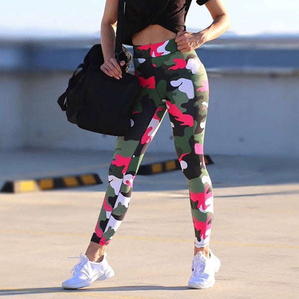 Women High Waist Push Up Legging Camouflage Printed Female Fitness Pants Casual Trousers | Vimost Shop.