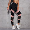 Women Pink Mesh Patchwork Sport Yoga Pants Gym | Vimost Shop.