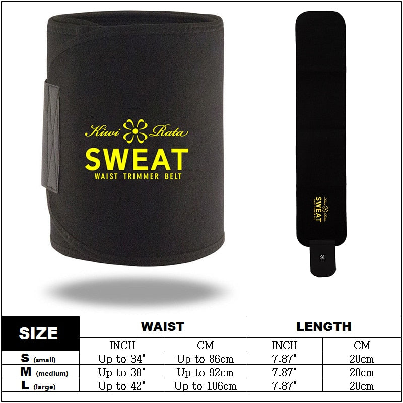 Waist Trimmer Sweat Belt Weight Loss Waist Trainer Slimming Belt for Men and Women Fat Burner Low Back Support Mens Shaper | Vimost Shop.