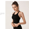 Solid Spaghetti Straps Yoga Gym Crop Tops Women Quick Dry | Vimost Shop.
