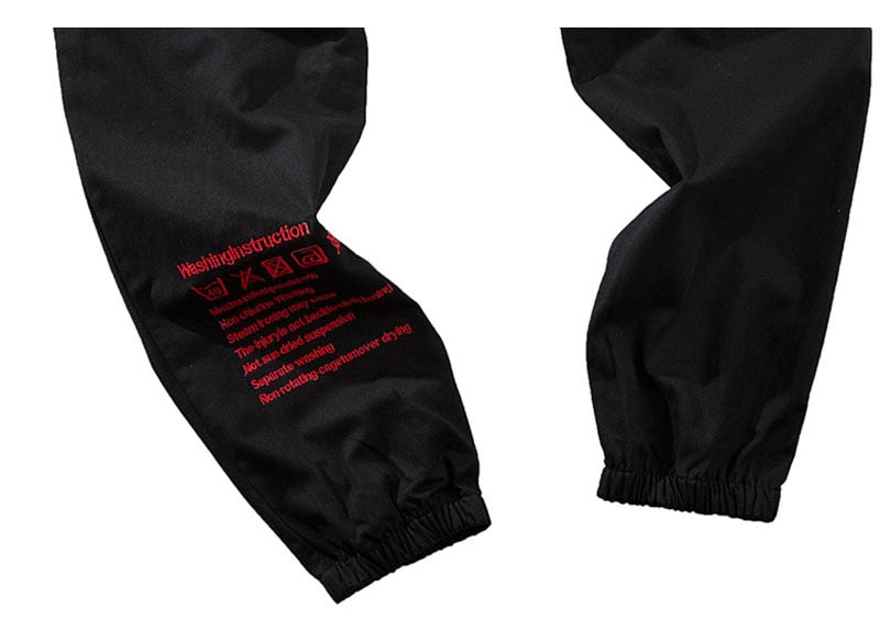 Men Cargo Patchwork Track Pants Fashion High Steet Joggers Sweatpants Streetwear | Vimost Shop.