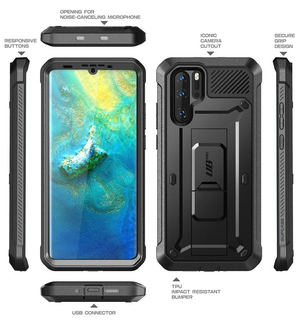 For Huawei P30 Pro Case (2019 Release) UB Pro Heavy Duty Full-Body Rugged Case with Built-in Screen Protector+Kickstand | Vimost Shop.