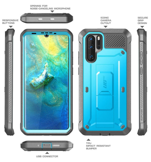 For Huawei P30 Pro Case (2019 Release) UB Pro Heavy Duty Full-Body Rugged Case with Built-in Screen Protector+Kickstand | Vimost Shop.